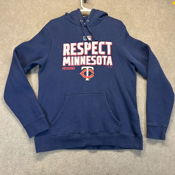 Minnesota Twins Hoodie Men's Large Pullover Respect Postseason 2020 Fanatics - Picture 1 of 9